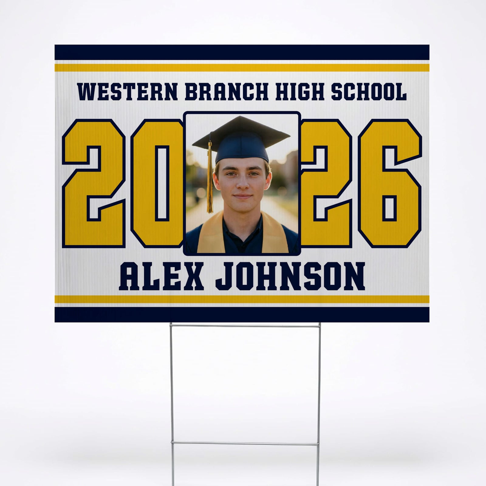 Varsity Senior Yard Sign – Custom Bundle (Class of 2026)