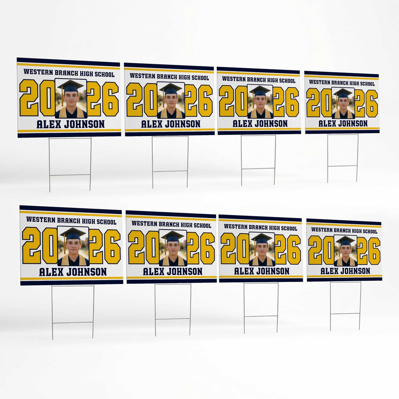 Varsity Senior Yard Sign – Custom Bundle (Class of 2026)