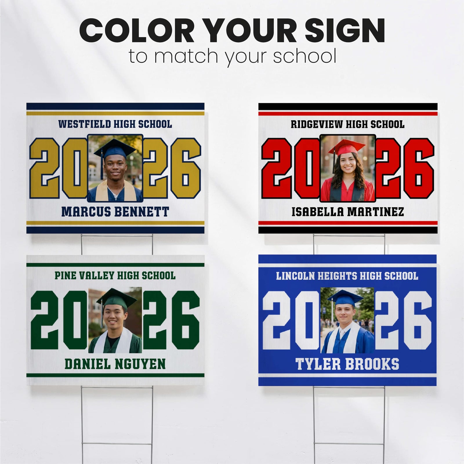 Varsity Senior Yard Sign – Custom Bundle (Class of 2026)