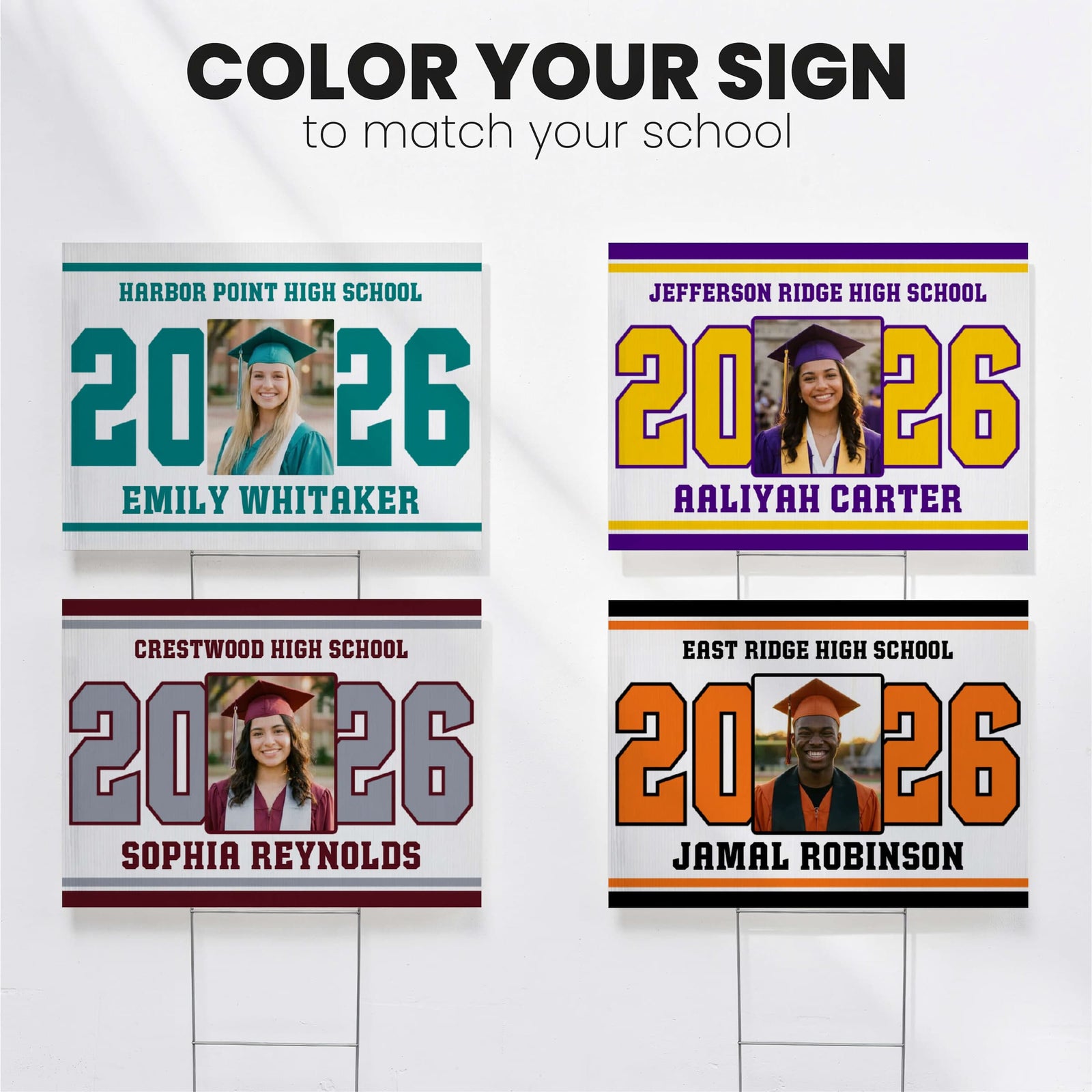 Varsity Senior Yard Sign – Custom Bundle (Class of 2026)