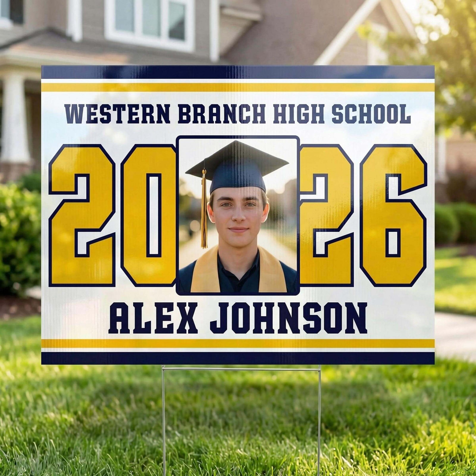 Varsity Senior Yard Sign – Custom Bundle (Class of 2026)