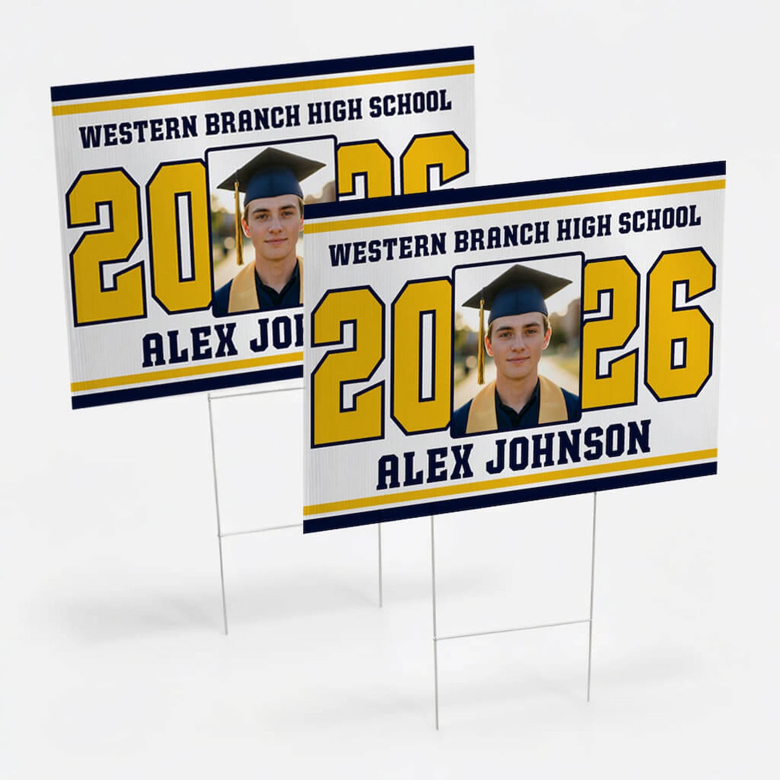 Varsity Senior Yard Sign – Custom Bundle (Class of 2026)